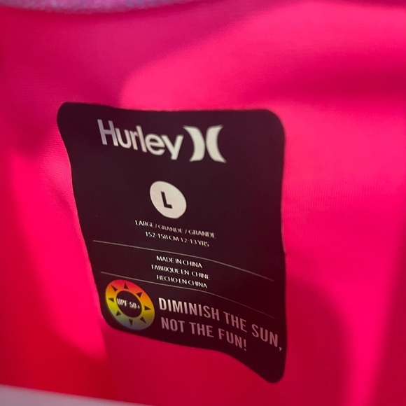 (2) Hurley Swimwear long sleeve UPF 50+ - Picture 2 of 6